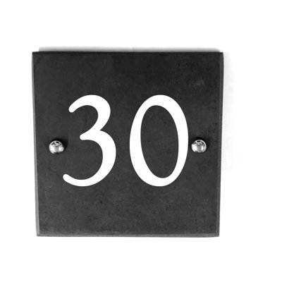 Linney 15cm H Slate House Number