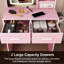 Petit bureau de coiffeuse avec miroir et lumières DEL réglables, prise de courant intégrée et rangement dissimulé, comprend tabouret et tablette rembourrés, coiffeuse pour petites chambres
