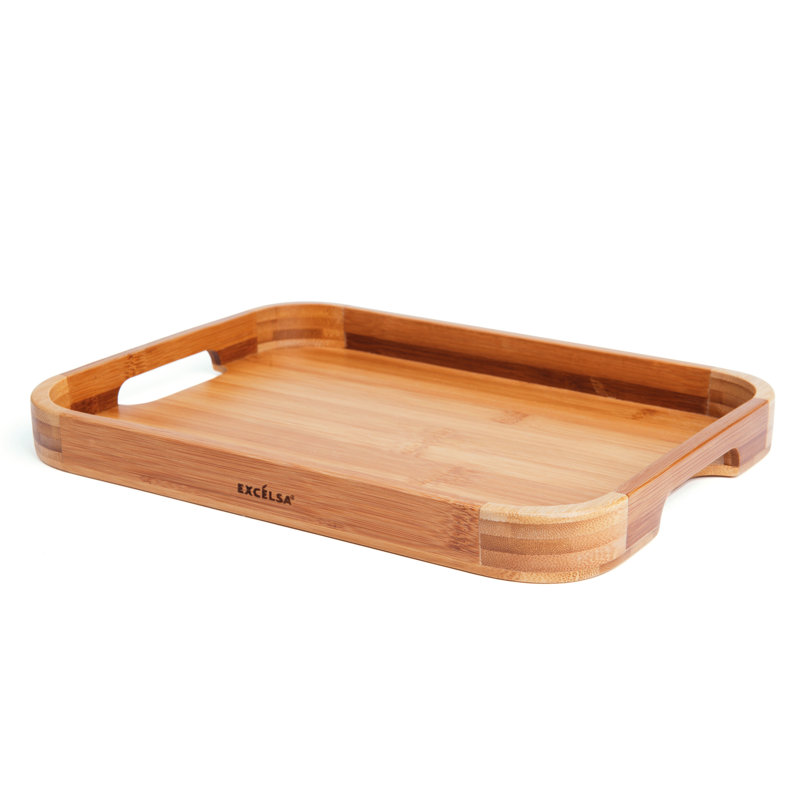 Eco Living Bamboo Tray, 4cm H x 38cm W x 28cm D