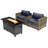 Lsi 2 Person Seating Group With  Sunbrella Cushions And Rectangle Metal Firepit-2046605510