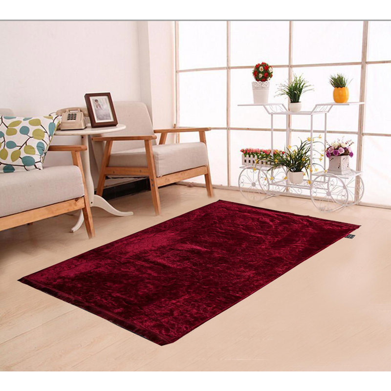 Kerttu Solid Colour Area Rug, Rectangle 56 x 80cm