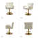 Rhett Swivel Upholstered Adjustable Height Counter Stool