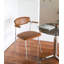 Chaise moderne en cuir d'alliage d'aluminium rétro-112478936