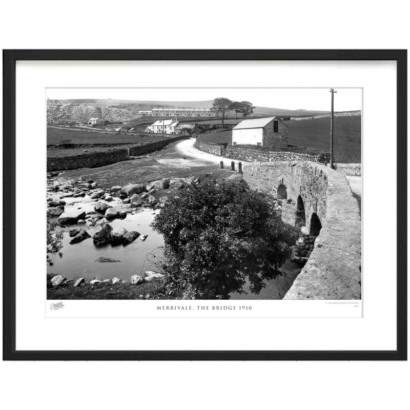 Merrivale, The Bridge 1910 by Francis Frith - Single Picture Frame Print, 28cm H x 36cm W