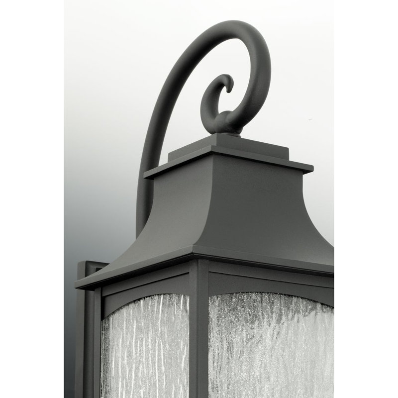 Lanterne murale d'extérieur Kota Danny, Noir, 3 - Ampoule, H 23,75 po x l 8,5 po x P 12 po