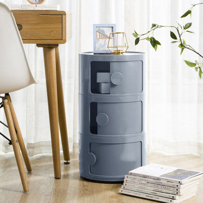 Kiyomi Tray Top Drum End Table