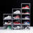 Clear Acrylic Plastic Shoe Boxes With Lids, Stackable And Foldable Drop Front Shoe Storage Containers For Space-Saving Organization