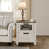 Plateau brun / structure blanche