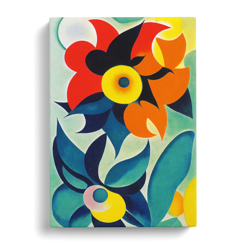Art Flowers Abstract No.2 - Wrapped Canvas, 50cm H x 35cm W x 3cm D