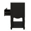 Meuble-lavabo de 24 po avec lavabo en céramique, armoire munie de deux tiroirs à fermeture en douceur et d'une tablette ouverte, mettant en valeur l'élégance rétro-1151458628