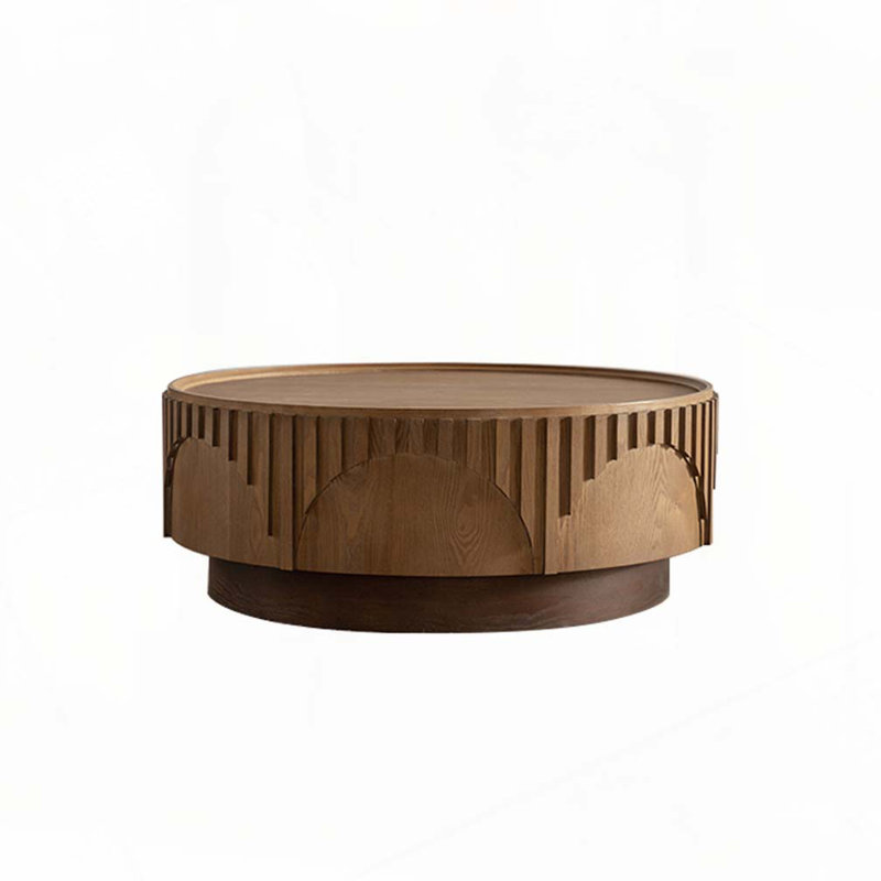 Round Wood Coffee Table
