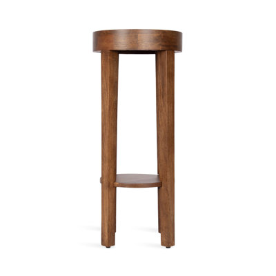 Avaria Modern Round Mango Wood Side Table