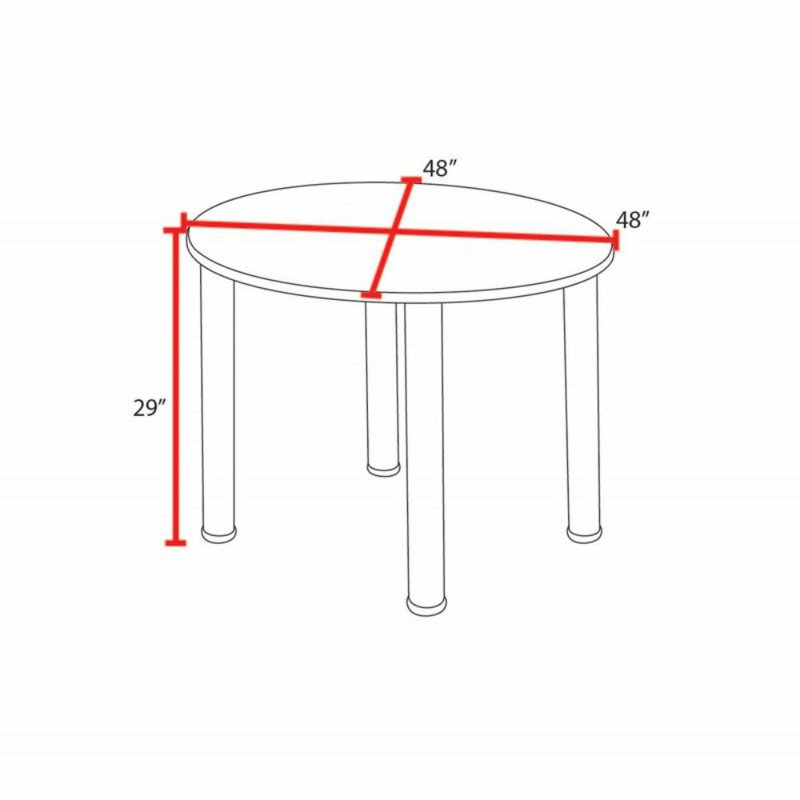 Plateau de table Niaya, 4 chaises empilables, Gris, Noir