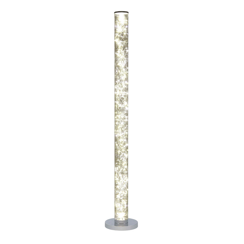 49" Led Illuminari Crystal Sand Rocks Column Floor Lamp