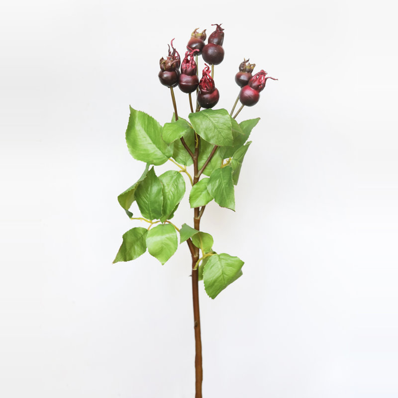 Montana Rose Hip Faux Floral, Purple, 23.5" H x 7" W