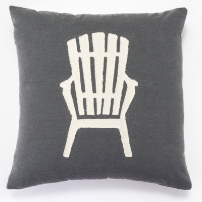 Beach Chair Throw Pillow