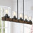 Smither 5 - Light 42.9“ Wide Kitchen Island Pendant with Wood Accents-1713182920
