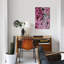 «Zebra in Pink Leaves», impression sur toile-20899474