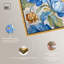 "Blue Chinoiserie", impression murale sur toile par Art Remedy, cadre doré, 36 x 54-1888818110-1888818103