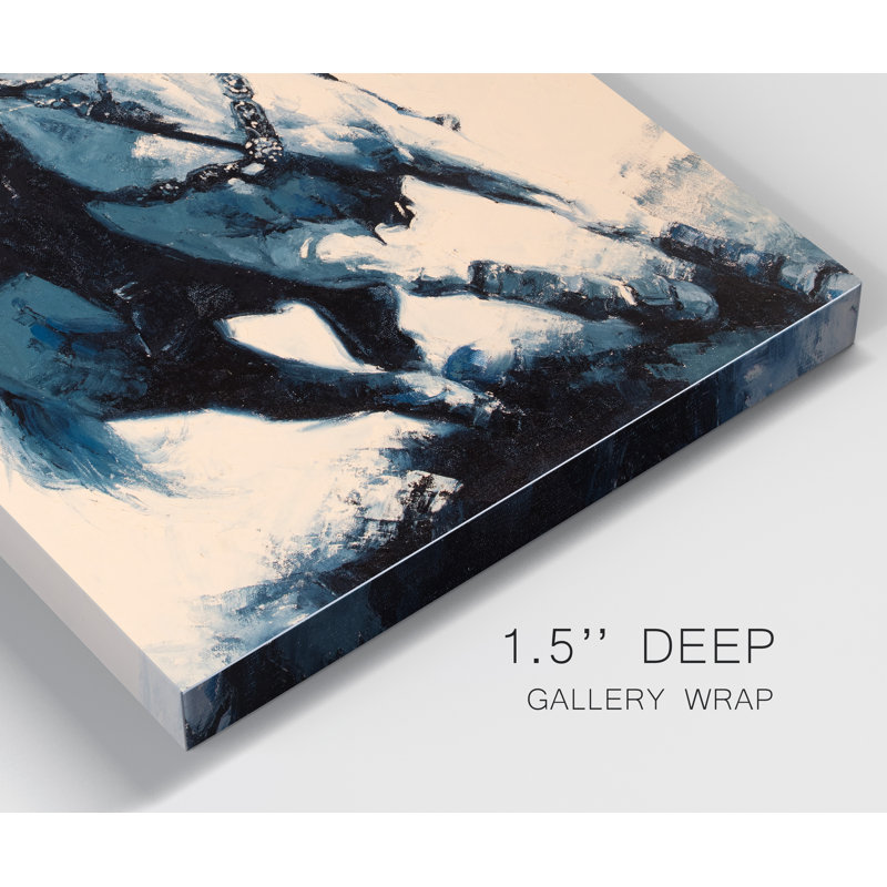 « Mood Indigo II », reproduction d’art sur toile tendue, H 27 po x l 18 po x 1,5 po