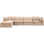 Canapé modulaire réversible en velours Hinesh-87141405