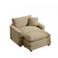Canapé confortable à siège profond avec repose-pieds simple et coussin-1505217502