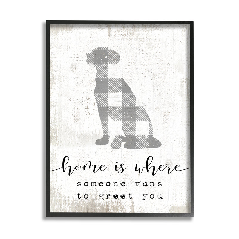 «Where Someone Runs To Greet You Dog» par Daphne Polselli - impression, H 14 po x l 11 po x P 1,5 po