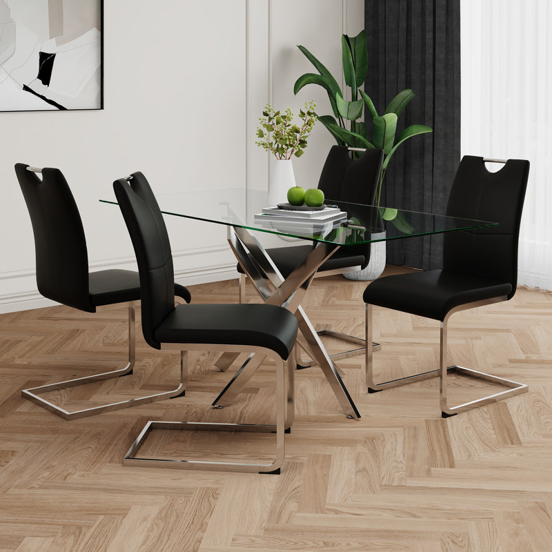Table en verre de style moderne
