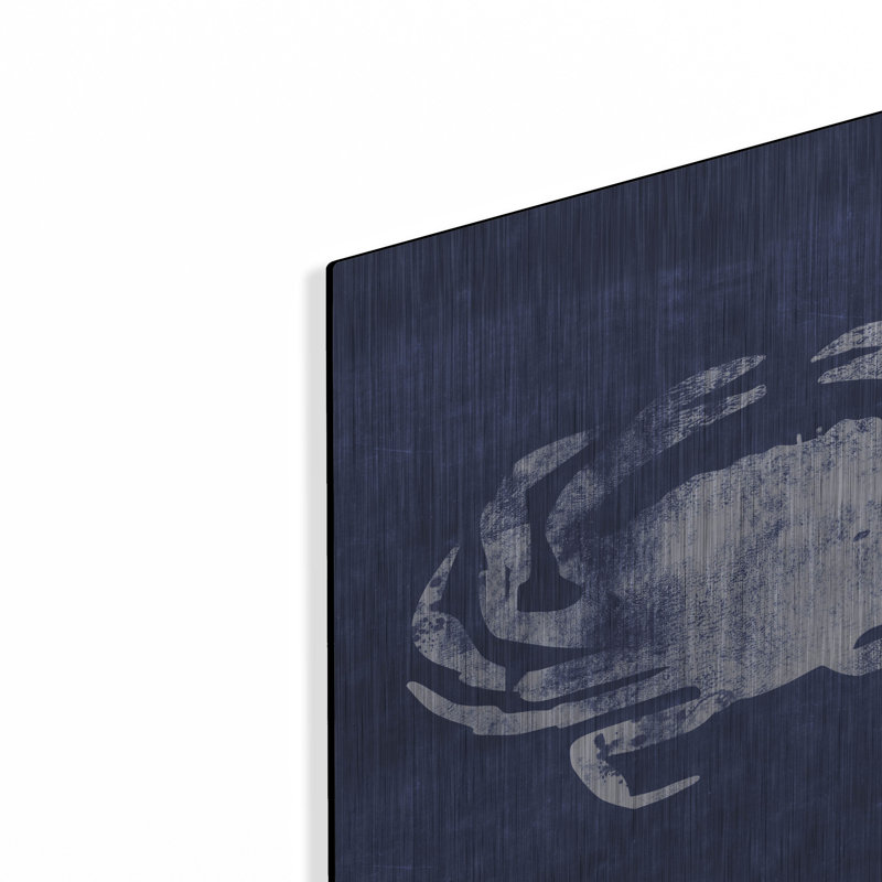 «Indigo Crab» par Linda Woods, H 12 po x l 12 po