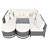 7 Pieces Outdoor Conservation Sectional Sofa Set-252840892