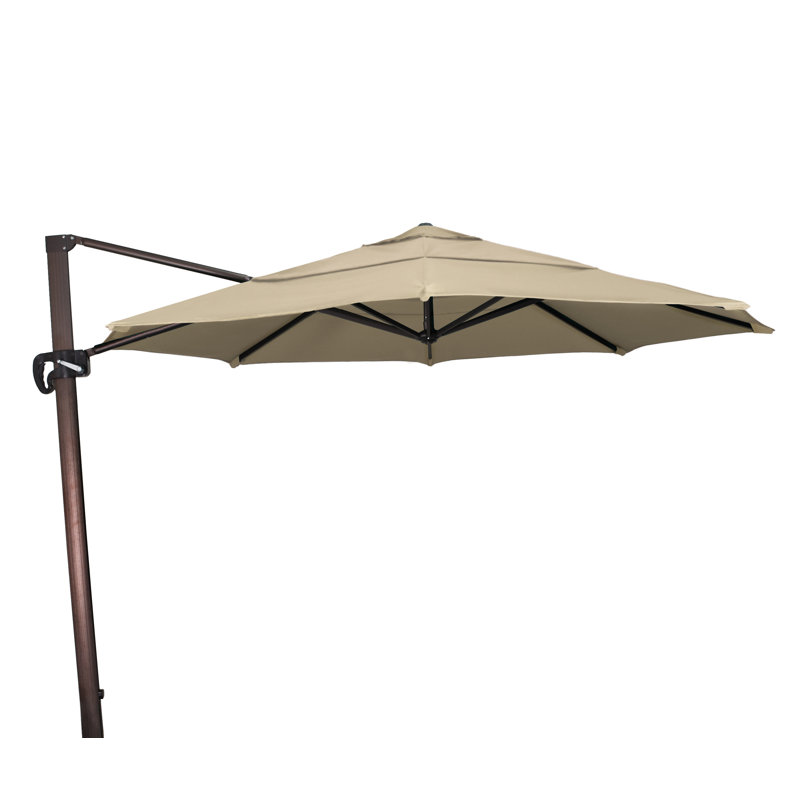 Parasol en porte-à-faux 11 pi Placencia, Beige