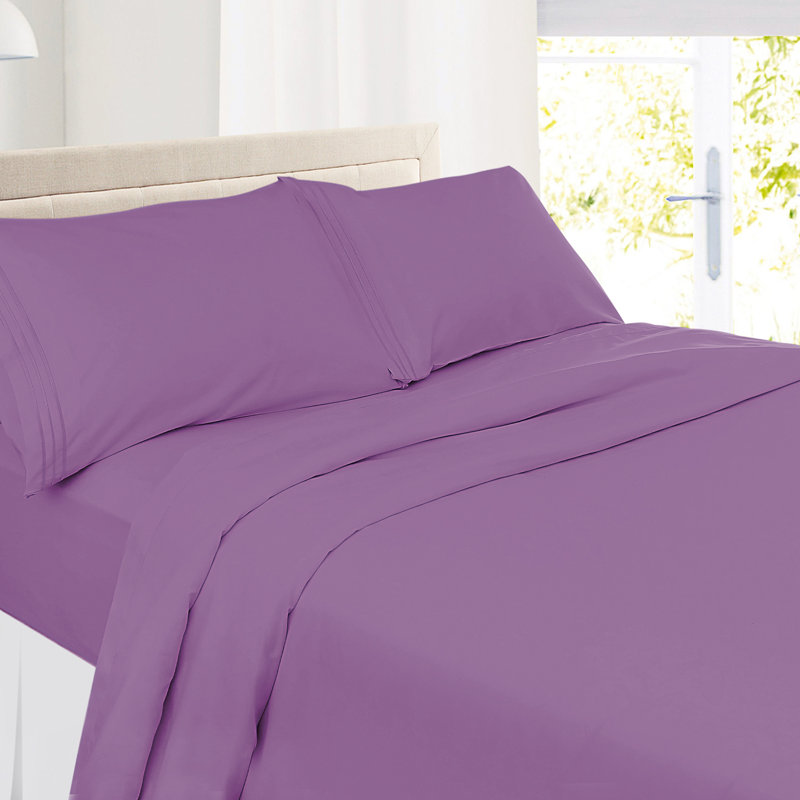 Ensemble de draps en microfibre Hotel Luxury, Rêve lavande, Grand