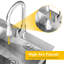 24 In. Laundry Cabinet Utility Sink Vanity, Stainless Steel Sink, Faucet And Cabinet Combo