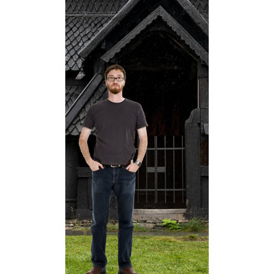 Gothic Norwegian Church 90" Cardboard Standup