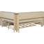 Lit de jour en bois pleine grandeur avec lit gigogne et tablettes de rangement, fabrication en pin blanc laitier antique, décor, lattes de lit de soutien en bois +, style, aucun sommier tapissier requis