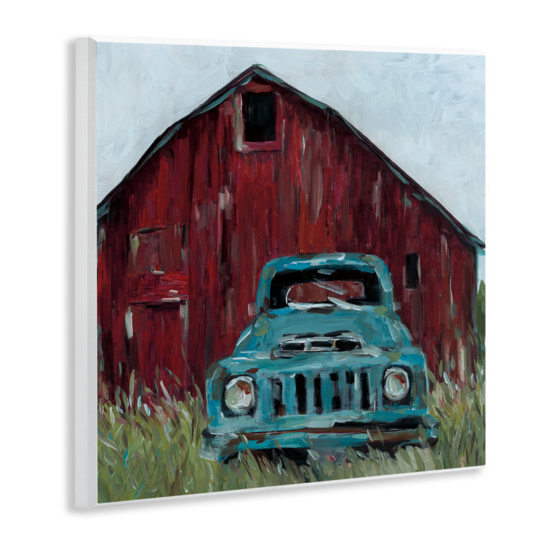 Plaque murale camionnette turquoise, design par Wani Pasion