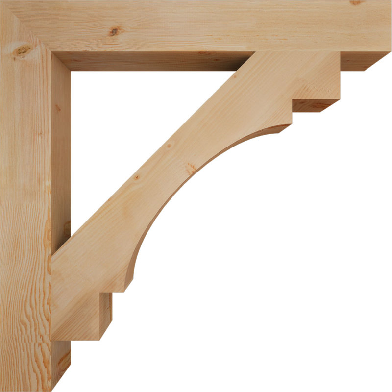 Support Merced Block Smooth, Sapin de Douglas, H 46 po x l 5,5 po x P 46 po