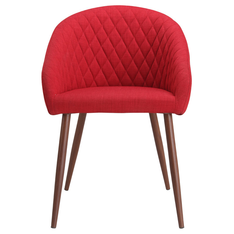 Fauteuil en tissu Clarklake, Rouge