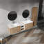 Meuble-lavabo sophistiqué avec rangement haut de gamme et attrait élégant