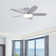 Low Profile 42" 5 - Blade Flush Mount Small Room Ceiling Fan with LED Light and Remote