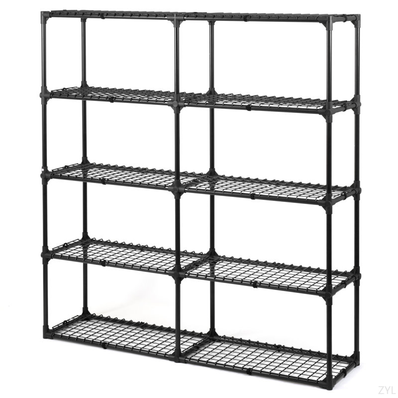 SUPPORT À 5 ÉTAGÈRES (2 PAQUETS), H 60 po x l 57 po x P 14 po