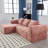 Modular Sectional Sofa, L-Shaped Sofa With Small Side Pockets-1780473957