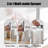 Waterfall Kitchen Sink Faucet With Pull-Down Sprayer, Stainless Steel Kitchen Faucet, Single Handle Faucet, 3 Function Modes.-113791904