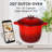 2 Quart Enameled Cast Iron Dutch Oven Pot With Lid And Dual Handles, Oven Safe Up To 530°F-Use To Cook, Bake - Red