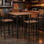 Ensemble de table de bar 5 pièces à hauteur de comptoir, une table avec quatre chaises