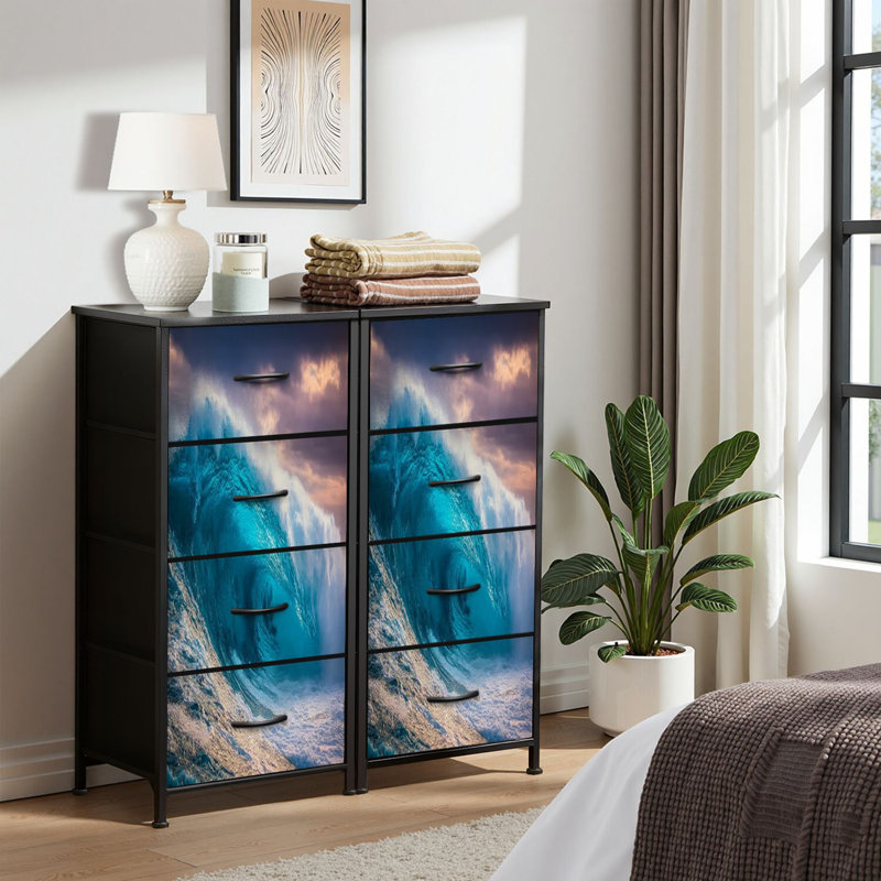 Commode pour commode de chambre à coucher pour garde-robe de chambre à coucher avec commode à 4 tiroirs