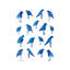 Oiseaux bleus - reproduction d'art-52989693-52989694-52989700