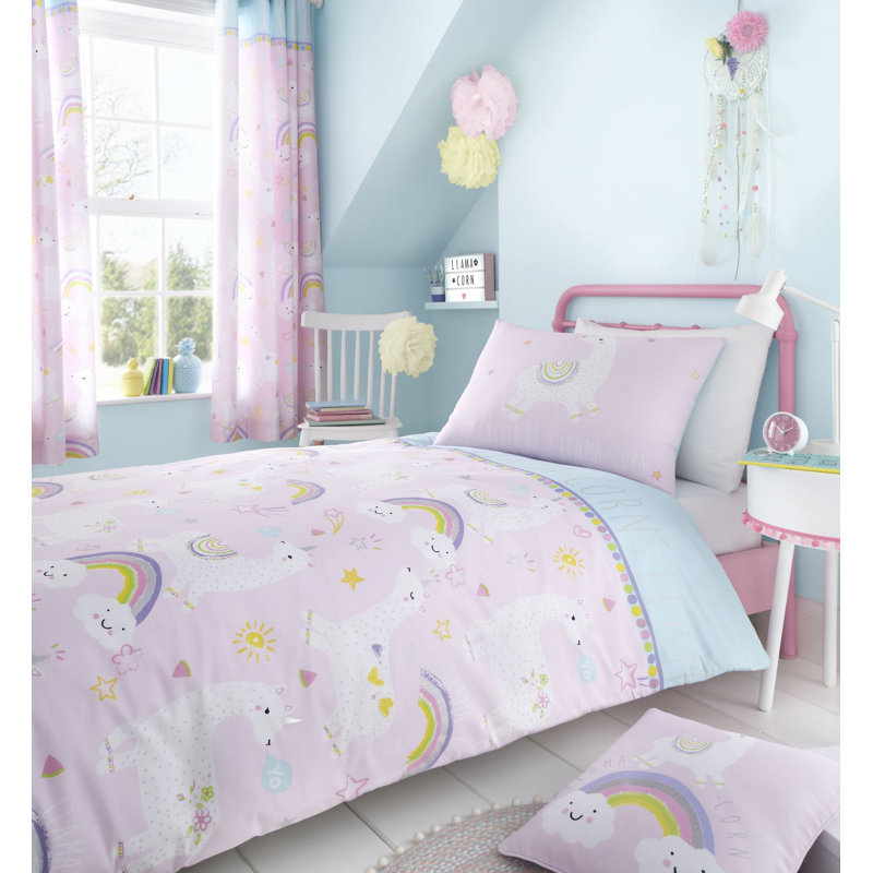 Llama-corn Eyelet Room Darkening Curtains