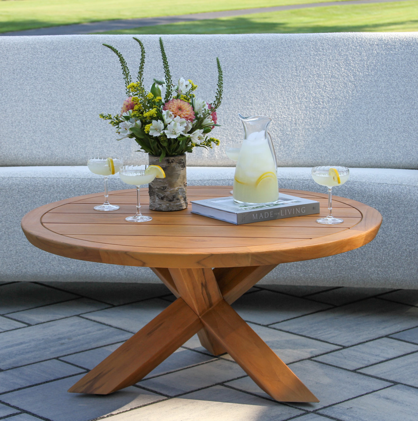 Levitt 36" Teak Patio Table