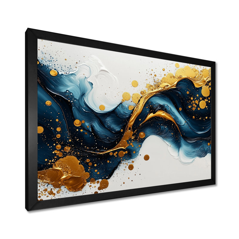 Art mural sur toile Broseley, Cadre simple, Noir, H 12 po x l 20 po